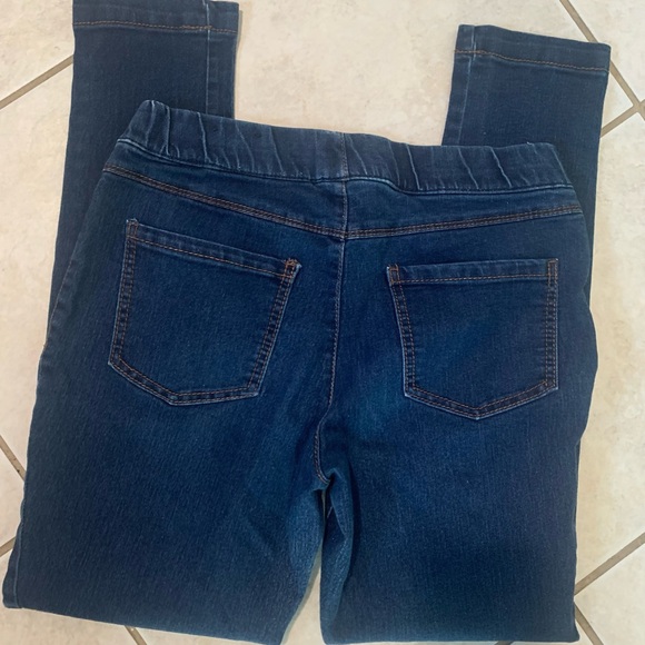 WOMENS FADED GLORY DENIM JEAN LEGGINGS SZ 10 - Picture 2 of 3